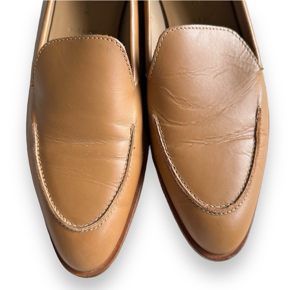Everlane Camel The Modern Loafer Made in Italy Almond Toe Office Shoe Size 8.5 - Picture 5 of 14